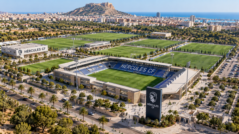 Ciudad Deportiva del Hércules: 35 millones, 11 campos y miniestadio