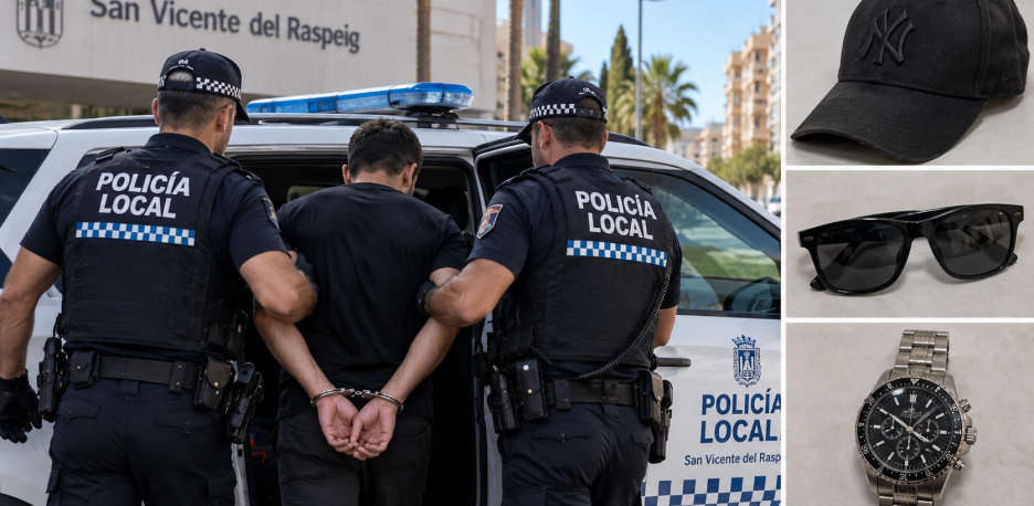 Detenido por robar una cadena de oro en San Vicente