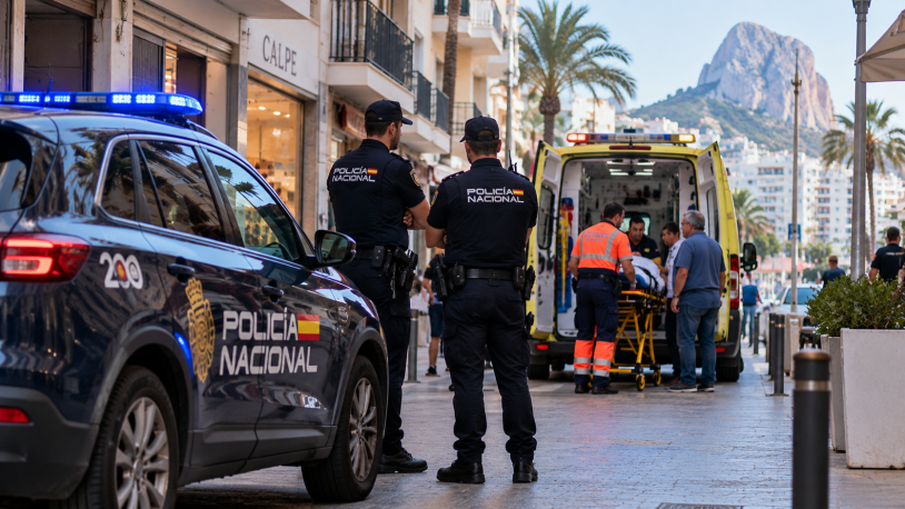 Dos detenidos en Calpe por agredir y robar a dos personas: un hombre acaba hospitalizado