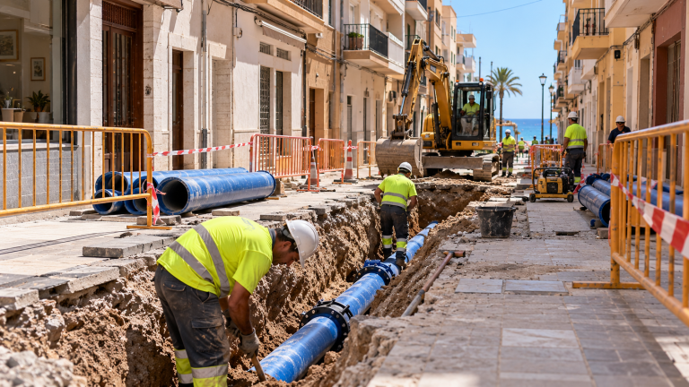 El Campello renueva las tuberías de San Bartolomé por 1,2 millones