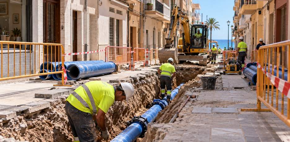 El Campello renueva las tuberías de San Bartolomé por 1,2 millones