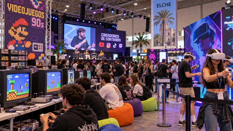 Elche reúne a creadores de contenido y videojuegos retro gratis