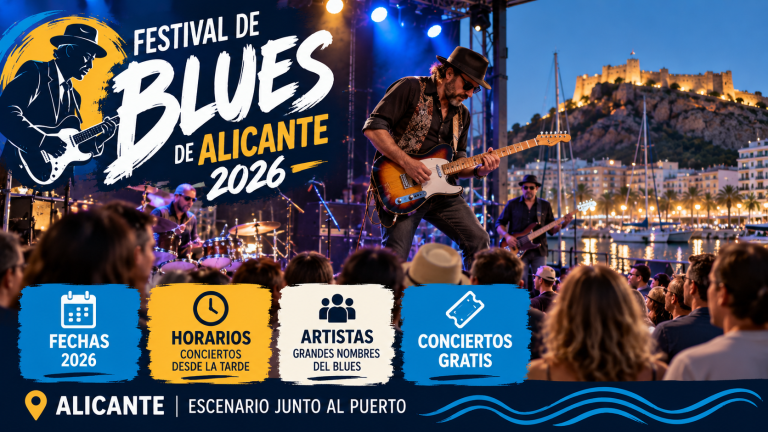 Festival de Blues Alicante 2026: conciertos gratis, fechas y horarios