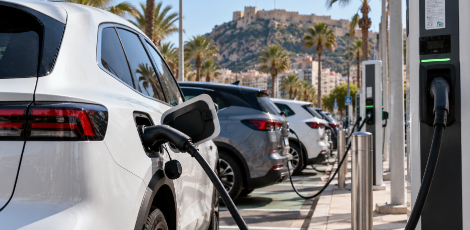 Los coches eléctricos se disparan en Alicante: así crecen las matriculaciones en 2026