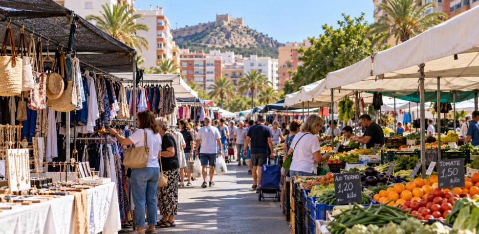 Mercadillos de Alicante: días, horarios y dónde están
