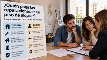 Quién paga las reparaciones en un piso de alquiler: