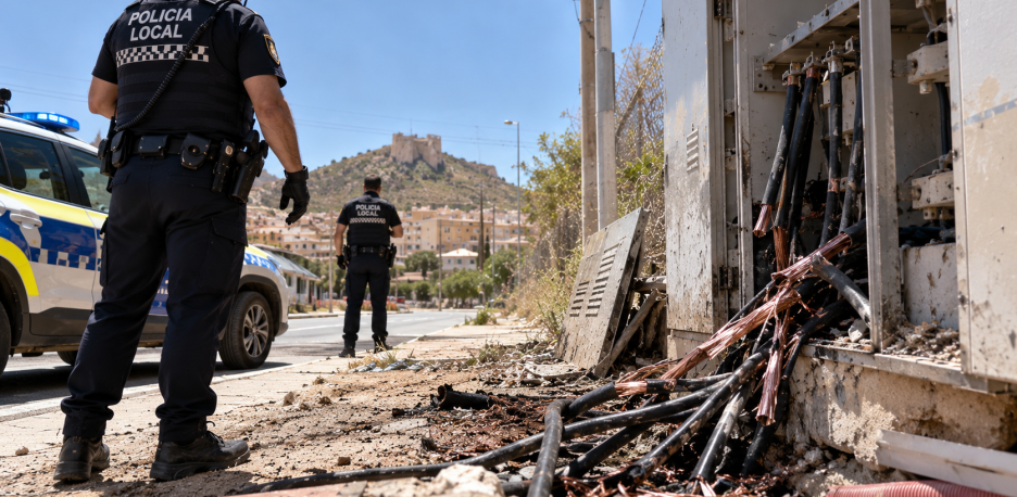 Robos de cable de cobre en Petrer: refuerzan la vigilancia