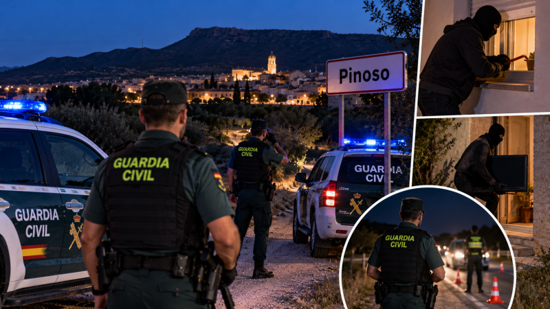 Robos en Pinoso: la Guardia Civil refuerza la vigilancia