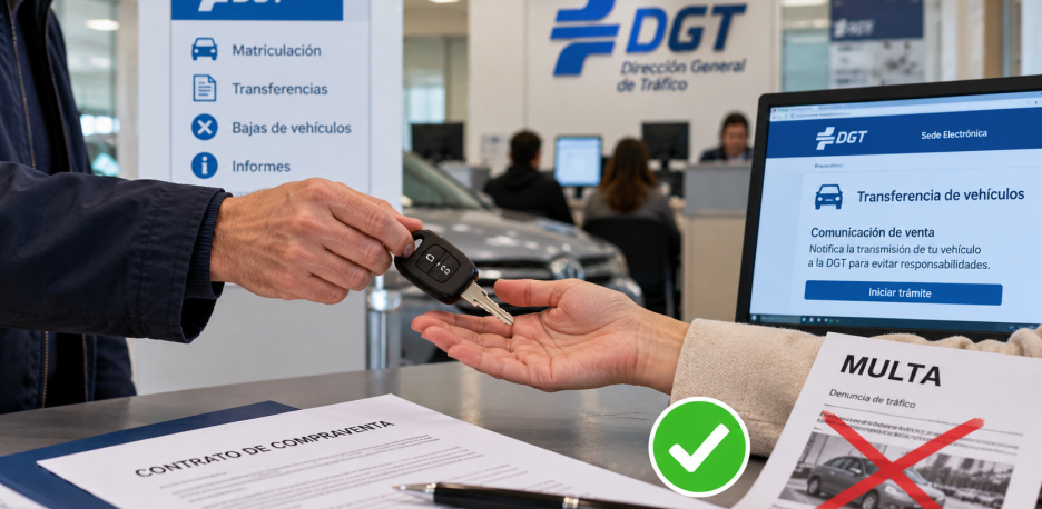 Vendí mi coche y sigue a mi nombre: qué hacer en la DGT