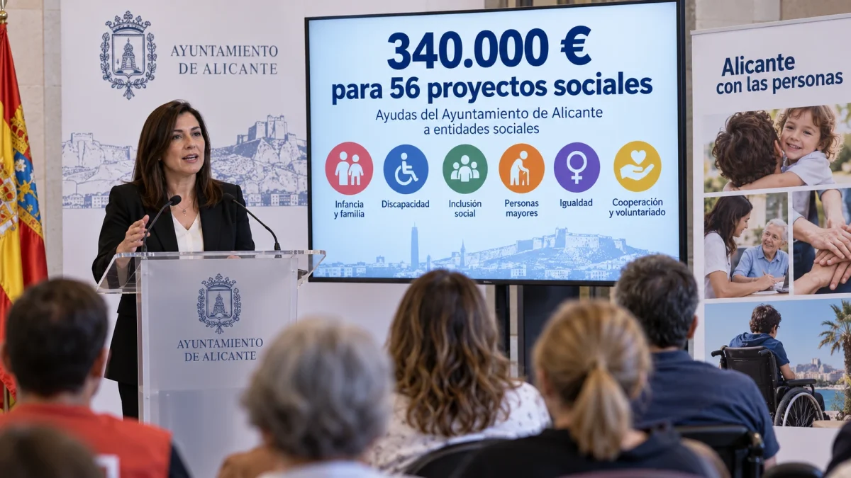 Alicante aprueba 340.000 € para 56 proyectos sociales