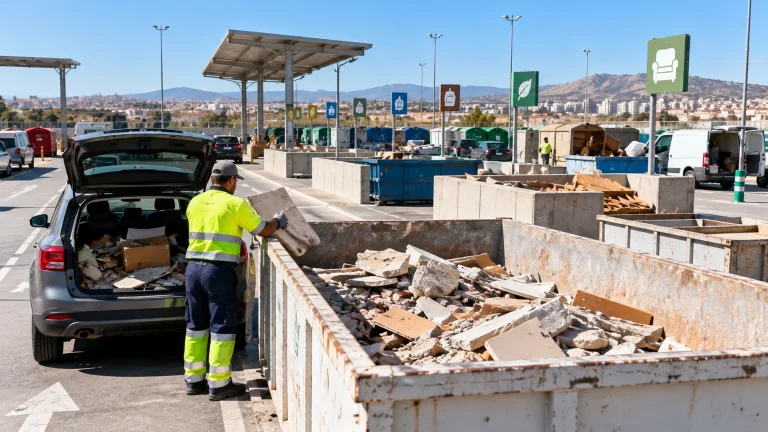 Alicante recoge un 87 % más de escombros y residuos en 2026