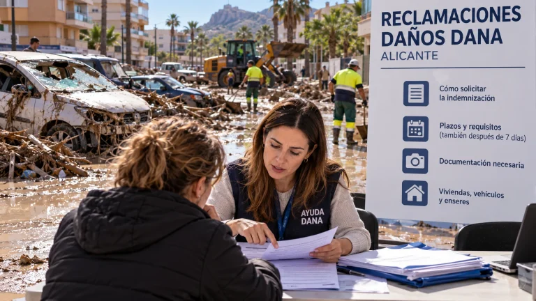 DANA en Alicante: 847 reclamaciones y cómo cobrar los daños