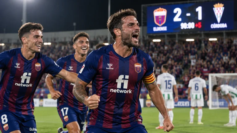 Eldense 2-1 Córdoba: Fidel firma la remontada en el último minuto