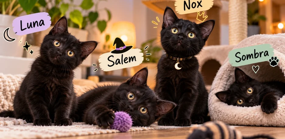 100 nombres para gatos negros bonitos y originales