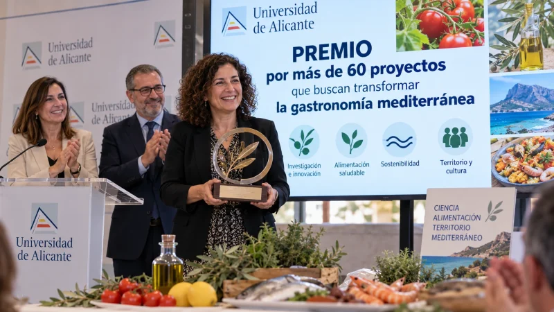 La Universidad de Alicante, premiada por sus 60 proyectos gastronómicos