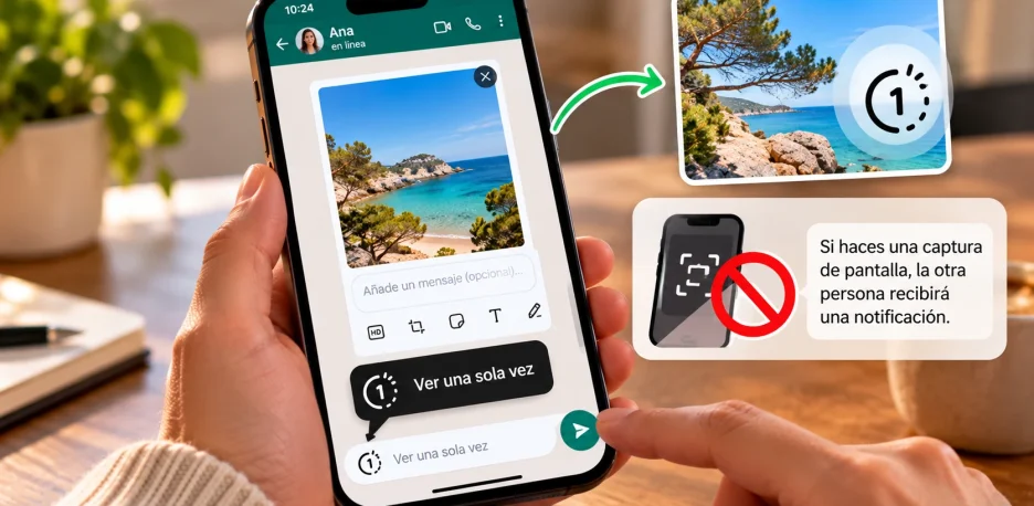 WhatsApp: cómo enviar fotos de una sola visualización